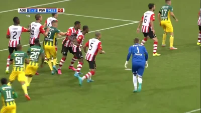 Mesk - Martin Hansen, ADO Den Haag - PSV (2-2) #golgif #pilkanozna #gif #ciekawostki