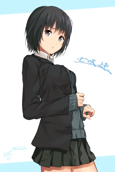 Czokolad - #randomanimeshit #amagami #ainanasaki #schoolgirl