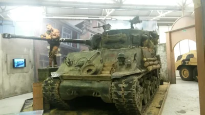 grnek - Ekspozycja z Furii znajdująca się w Tank Museum w Bovington. Wincyj? #fury #b...