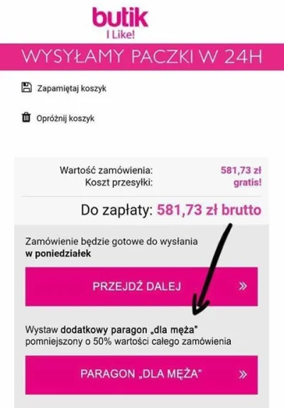 m.....s - Przy zakupach powyżej 500 złotych rozwód gratis.
#zakupy #heheszki #pienia...