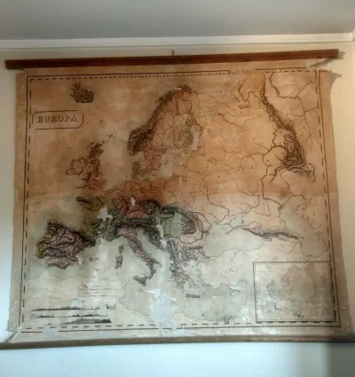 A.....1 - Ponad 100-letnia mapa Europy, którą pochwalił się jeden z użytkowników Redd...
