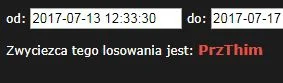 A.....M - Cześć,

po ciężkim weekendzie, wylosowaliśmy już zwycięzcę w naszym #rozd...