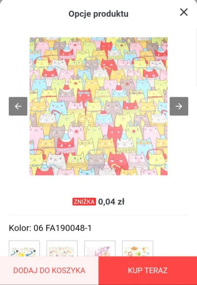 Kapibararara - Na aliexpress jest promocja na materiały. Na urocze wzorki, na minky, ...