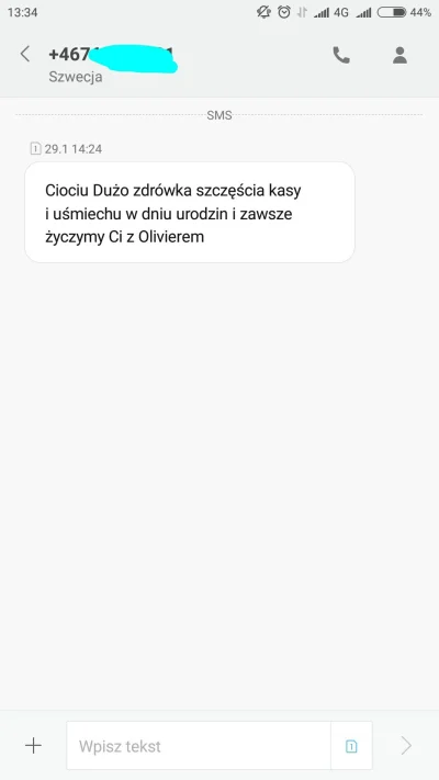 toniejestprawdziwekonto - Mirki co odpisać na takiego SMS-a? Dodam tylko, że jestem 1...