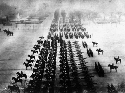 S.....n - Niemiecka parada zwycięstwa na ulicach Paryża w 1871 roku podczas wojny fra...