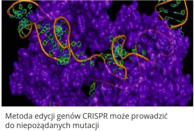 bioslawek - Technika edycji genów CRISPR-Cas9, uznana za jedno z najpotężniejszych na...