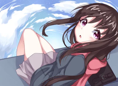 Azur88 - #randomanimeshit #noragami #hiyoriiki #longhair #brownhair #pinkeyes #