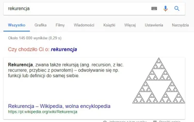 IceGoral - Czytam komentarze z tego wpisu
Wpisuje w google rekurencja. Poprawia mnie...