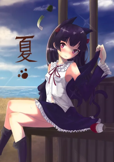 z.....s - #randomanimeshit #oreimo #kuroneko @BlackReven #kemonomimi #neko 
#shitou