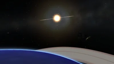 kroplew - #kerbalspaceprogram Satelita Kolios I nad planetą gazową Quoijote z drugieg...
