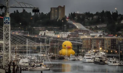Zdejm_Kapelusz - Największa na świecie gumowa kaczka xD
Tacoma, USA.

#ciekawostki...