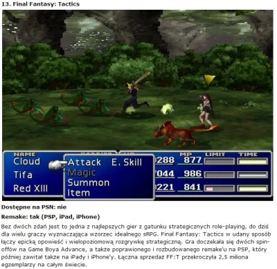chudzielec - Final Fantasy: Tactics? :/