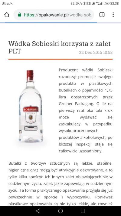 physionaut - @Noct Wódka jest rozlewana do zwykłych butelek PET, takich jak Coca Cola...