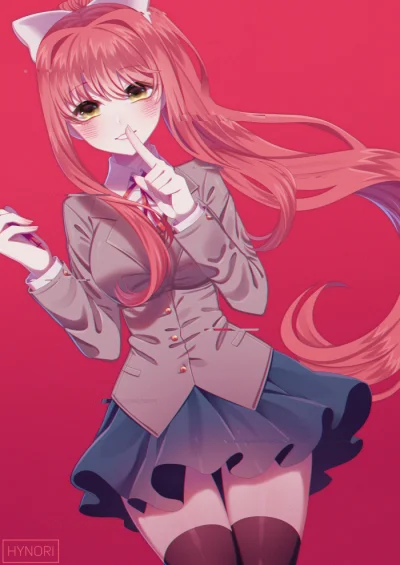 M.....n - #randomanimeshit #ddlc #dokidokiliteratureclub #monika #schoolgirl #anime #...