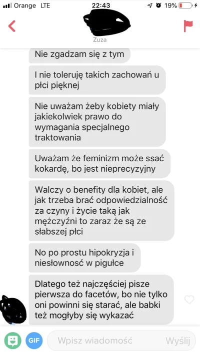 Rozn3r - Mireczki co myślicie o tej pani? Ma racje czy nie? 

#tinder #feminizm #rozo...