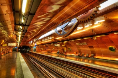 orkako - Steampunkowa stacja metra? Chcę być bezdomnym i móc tam nocować! ( ͡° ͜ʖ ͡°)