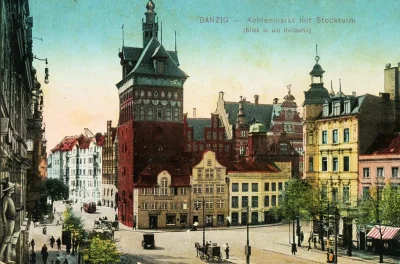 st_fot - 1890, Gdańsk - Targ Węglowy oraz Wieża Więzienna.

#gdansk #starezdjecia #...
