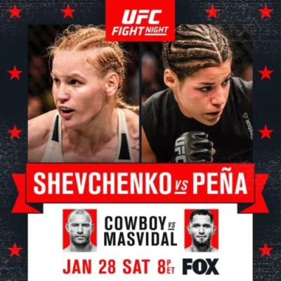 puncher - UFC on Fox 23

Valentina Shevchenko vs Julianna Pena - http://puncher.org...
