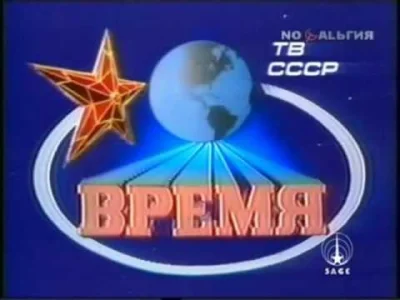 p.....9 - Czołówka programu "Wriemia" czyli radzieckiego Dziennika Telewizyjnego. #zs...