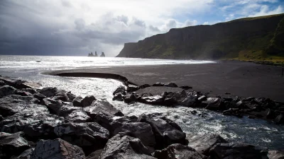 harakiri03 - @kono123: a tu plaża z czarnym piaskiem, Islandia ( ͡° ͜ʖ ͡°)