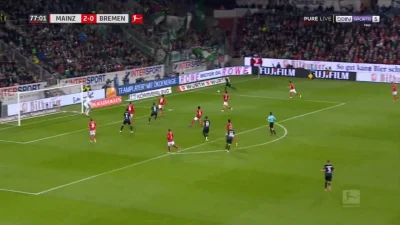 nieodkryty_talent - Mainz 2:[1] Werder Brema - Claudio Pizarro
#mecz #golgif #bundes...