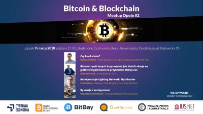 bitcoinet - Hej #opole zapraszamy na #bitcoin & #blockchain meetup! 

Piątek, 9 marca...