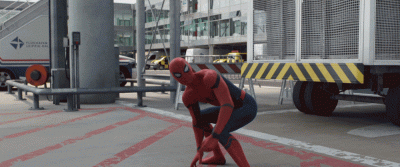 anonim1133 - #gif #marvel #deadpool #spiderman #capitanamerica #civilwar