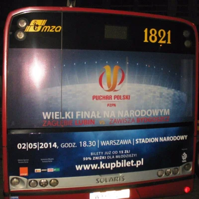 polik95 - Tak w Warszawie promują finał PP :D

#zawisza #zaglebie #warszawa #pucharpo...