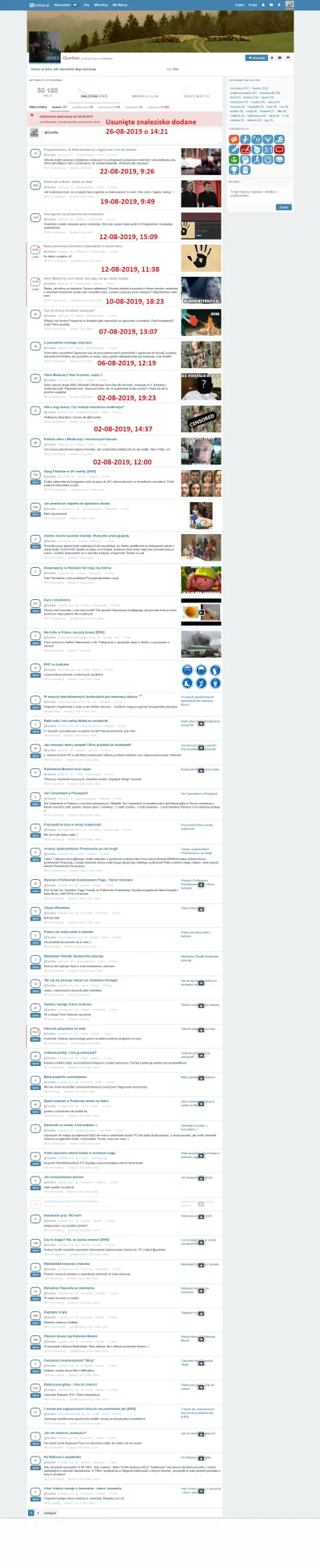 6REY1MISTERIO9 - Screenshot z profilu @Queltas zawierający dokładne godziny dodawania...