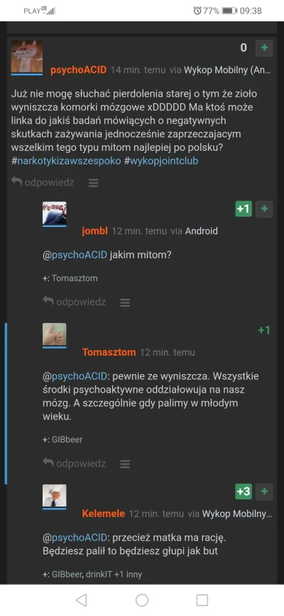 Tomasztom - @psychoACID: gościu odstaw to ziolo