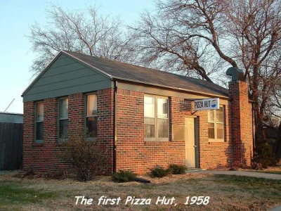 wuju84 - Jakby się ktoś zastanawiał jak wyglądała pierwsza Pizza Hut :)
#ciekawostki