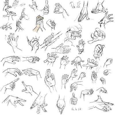 zjedz_goffra - Rączki, rączki. Uczę się rysować ładniejsze dłonie z tumblrem #rysujzw...