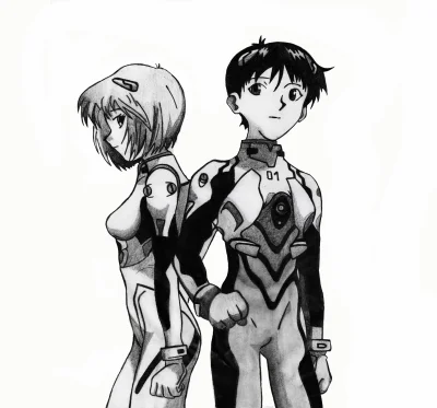 Namarin - Neon Genesis Evangelion, Shinji i Rei.

 Jakiś 2000 rok czyli w .... dawn...