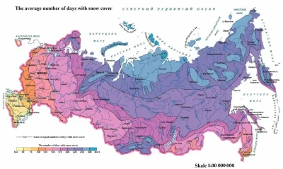 P.....k - Przez ile dni w roku w Rosji leży śnieg
#rosja #ciekawostki #zima #swiat