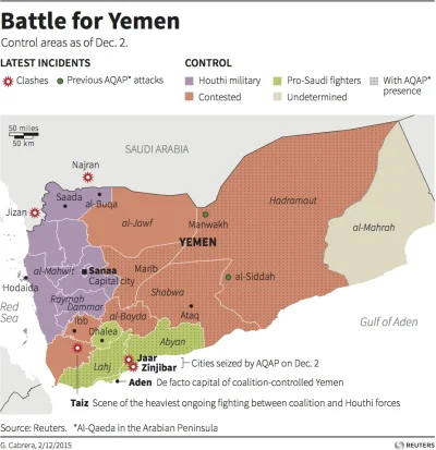 60groszyzawpis - Sytuacja w Jemenie z początku grudnia:
#bliskiwschod #jemen #arabia...
