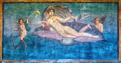 IMPERIUMROMANUM - FRESK UKAZUJĄCY WENUS W MUSZLI 

Rzymski fresk ukazujący Wenus w ...