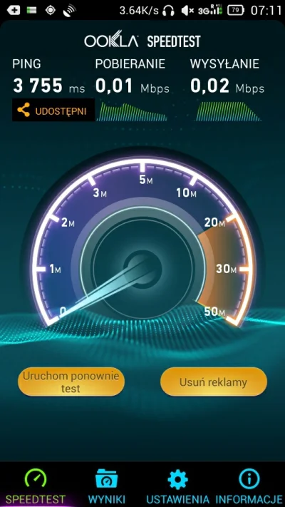 worldmaster - Predkosc #internet #play w roamingu #tmobile w #poznan :))

#wtf #hehes...