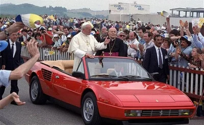 p.....k - Jan Paweł II w Ferrari.
#dzienpapiezapolaka #dzienpapieski #wykopnieobraza...