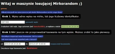 tomcio2002 - UWAGA UWAGA! @Revisione wygrał to małą loterię. Po odbiór nagrody proszę...