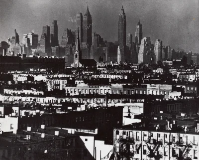 myrmekochoria - Andreas Feininger, Widok na Manhattan z Brooklynu, USA 1948 rok.

#...