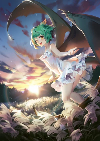 Banri - #randomanimeshit #MonsterGirl #JoFang #DragonGirl #ao