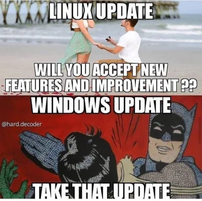reddin - #takaprawda #linux #windows #heheszki