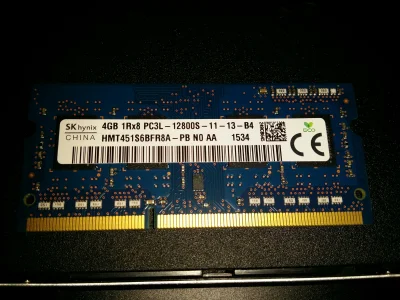 e.....a - Kupiłem dzisiaj na giełdzie RAM do laptopa goodram 4gb 1600 ale nie działa....