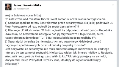 C.....r - #jkm #korwin #ukraina #mh17 #trzeciawojnaswiatowa #rosja

??