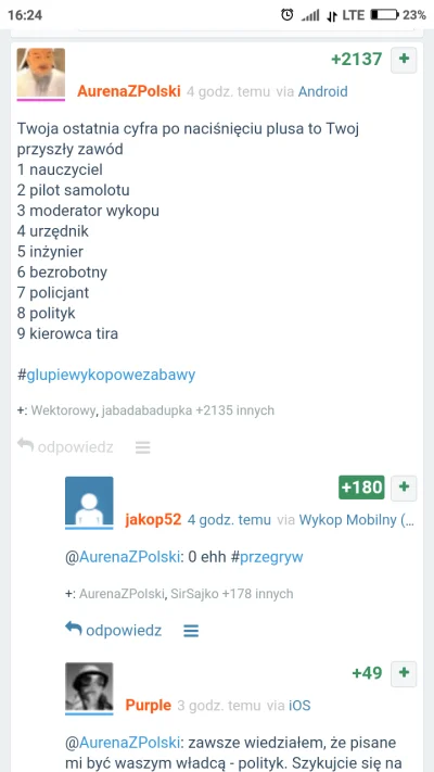 M.....m - @AurenaZPolski: okrągła ilość plusów ( ͡° ͜ʖ ͡°)