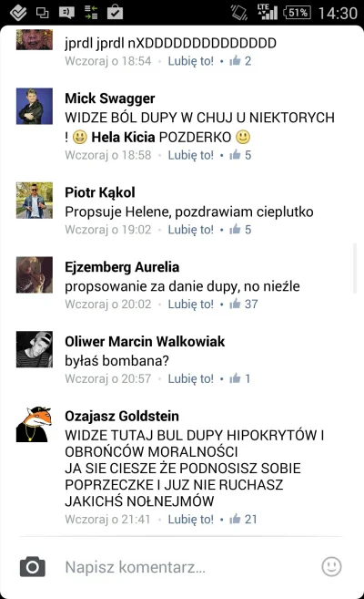 Piotrak - Ciekawa dyskusja rozgrywa się na jej Facebooku