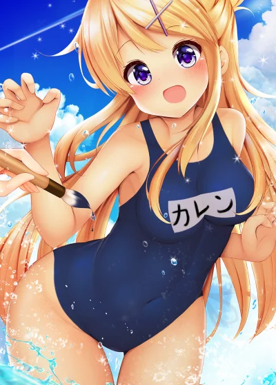 Kamil85R - #karenkujou #kiniromosaic #anime #randomanimeshit #swimsuit