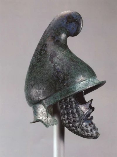 myrmekochoria - Grecki hełm w stylu czapki frygijskiej, Tracja IV wiek przed naszą er...