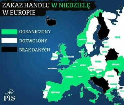 K.....l - PiS zaprezentował nową mapę, według której w Polsce zakaz handlu jest dozwo...