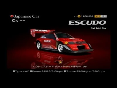 O.....8 - @jedlin12: Suzuki Escudo w Gran Turismo.
To była bestia